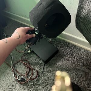 Black Microphone Isolation Shield